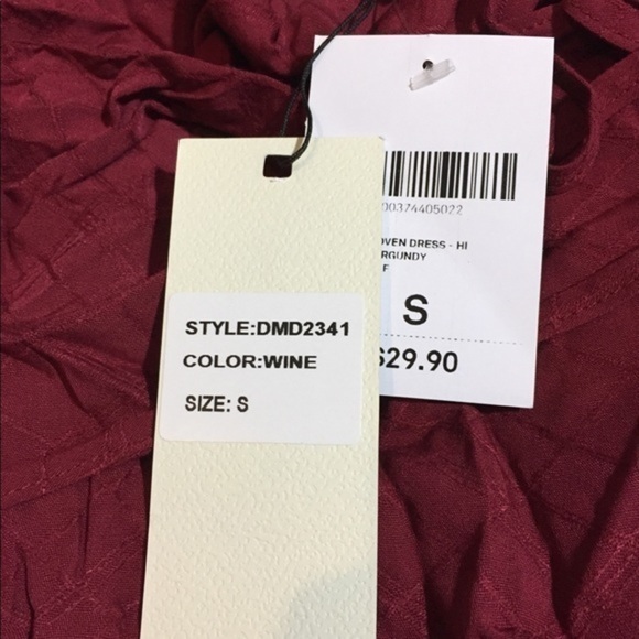 NWT Red Strappy Crisscross Geometric Maxi Dress - Picture 8 of 8